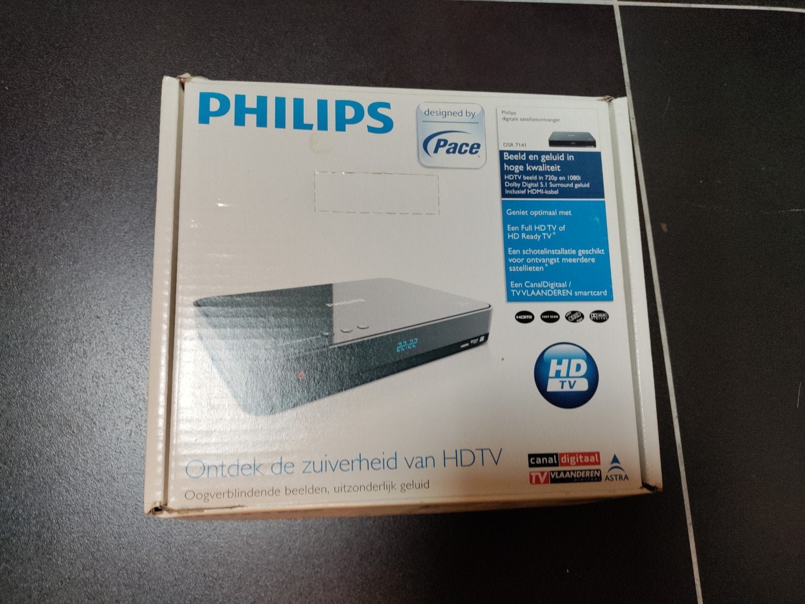 Philips 7141 Digitale Satellietontvanger HD TV Decoder, Verzenden, Gebruikt, Decoder