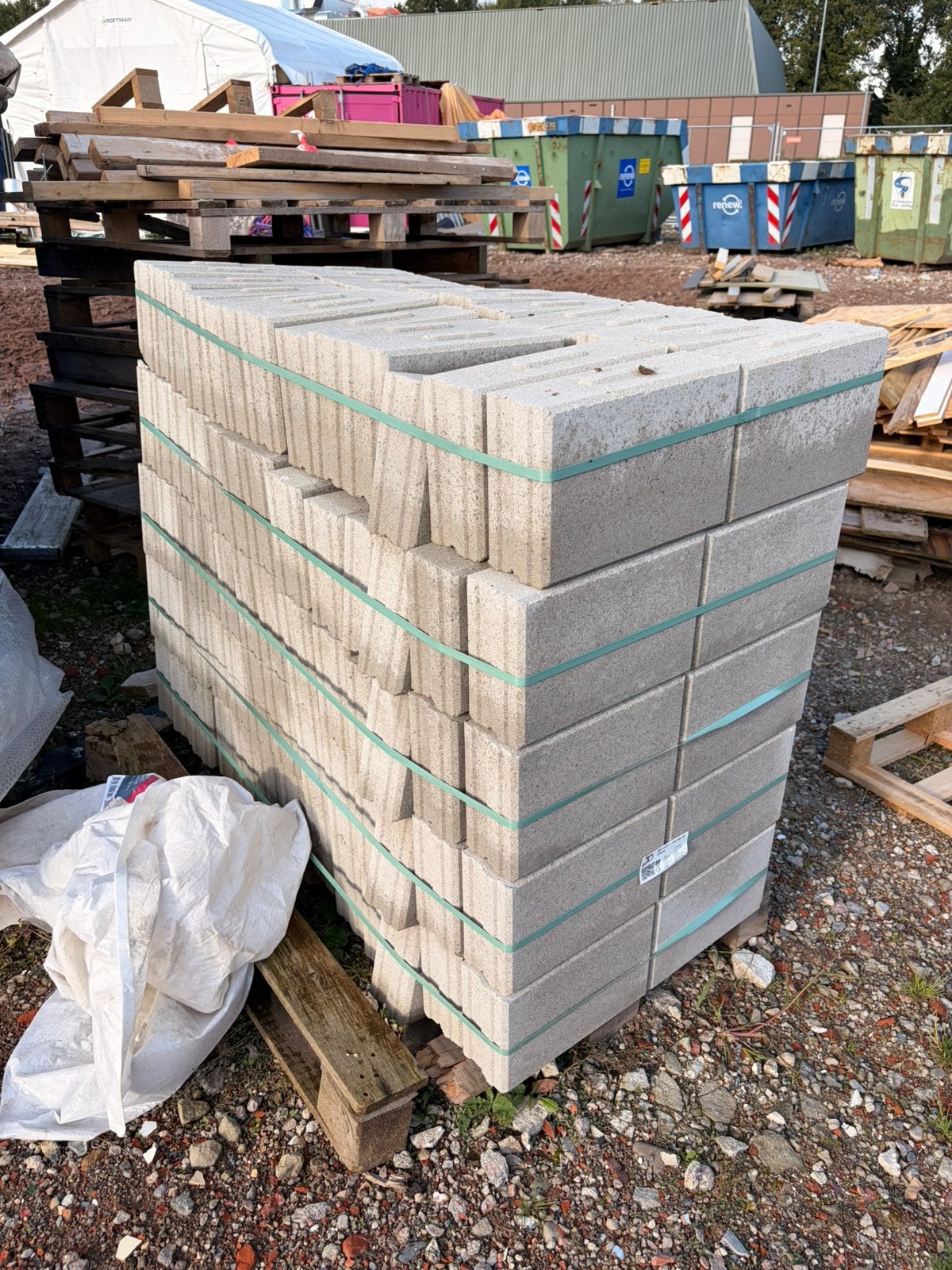 BIA betonblokken, witte blokkenlijm, halve- en hoekblokken, Ophalen, Overige typen, Nieuw, Overige materialen