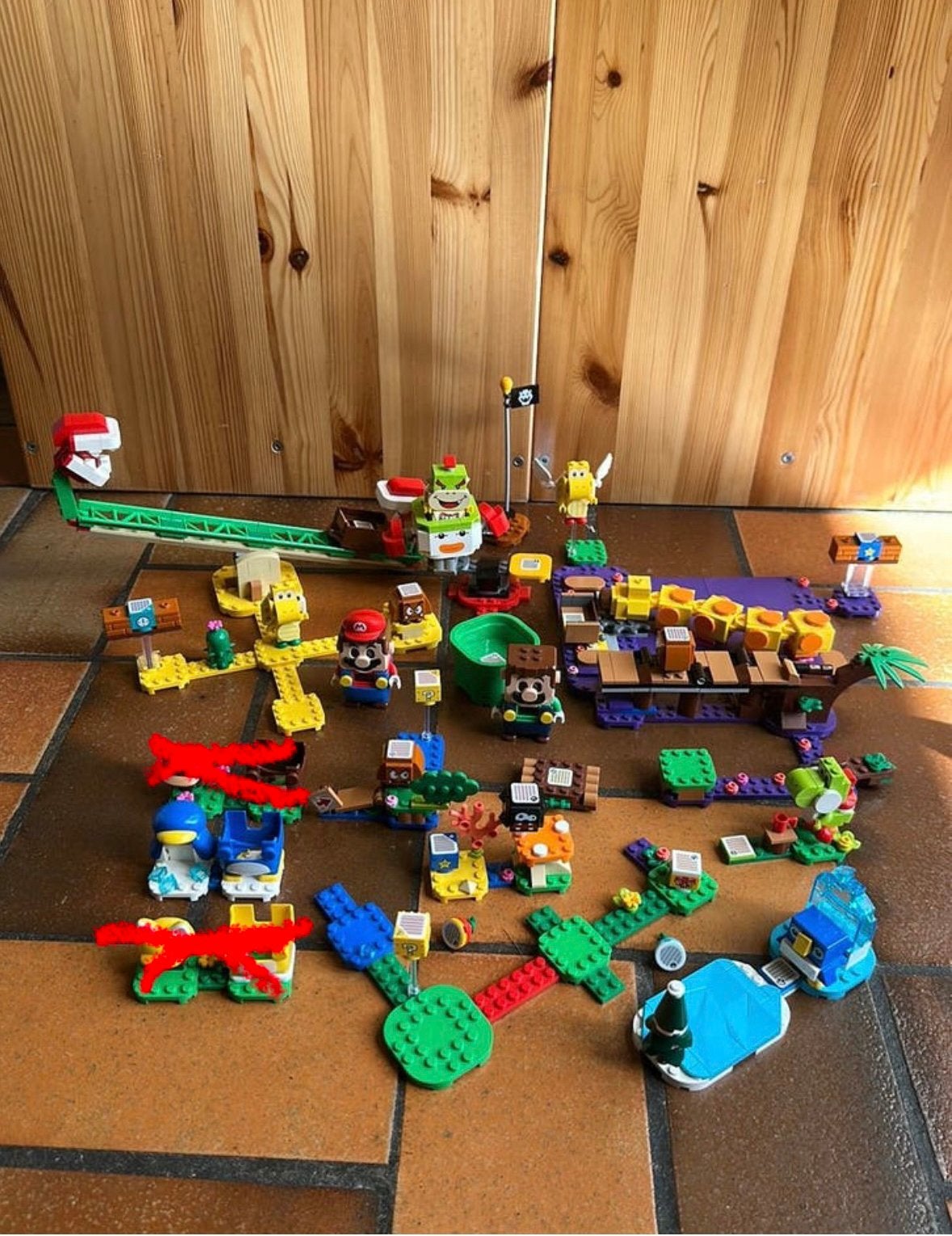 Lego Mario sets en pinguin pak, Ophalen of Verzenden, Zo goed als nieuw
