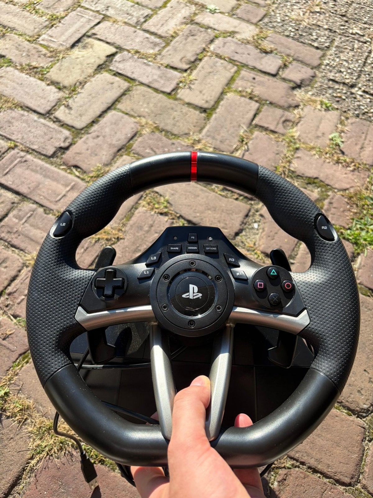 Hori Racing stuur & pedalen - PS3/PS4 + PC, Ophalen of Verzenden, Gebruikt, Stuur of Pedalen, PlayStation 3