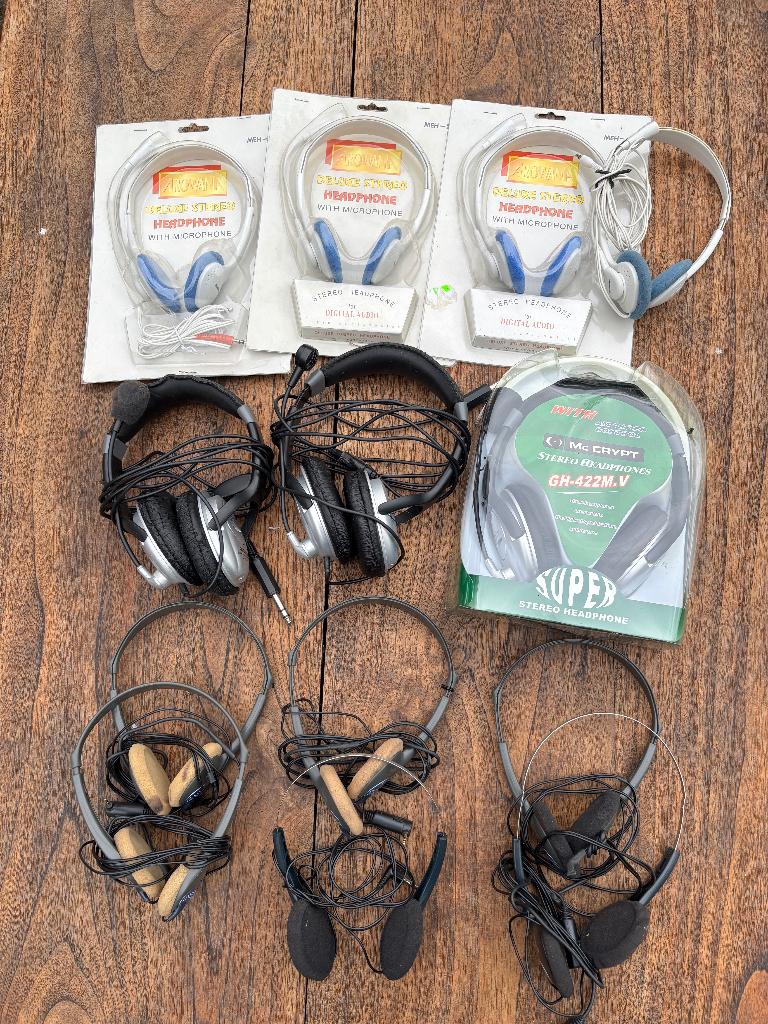 diverse headsets, Ophalen of Verzenden, Zo goed als nieuw, Bedraad, Over-ear