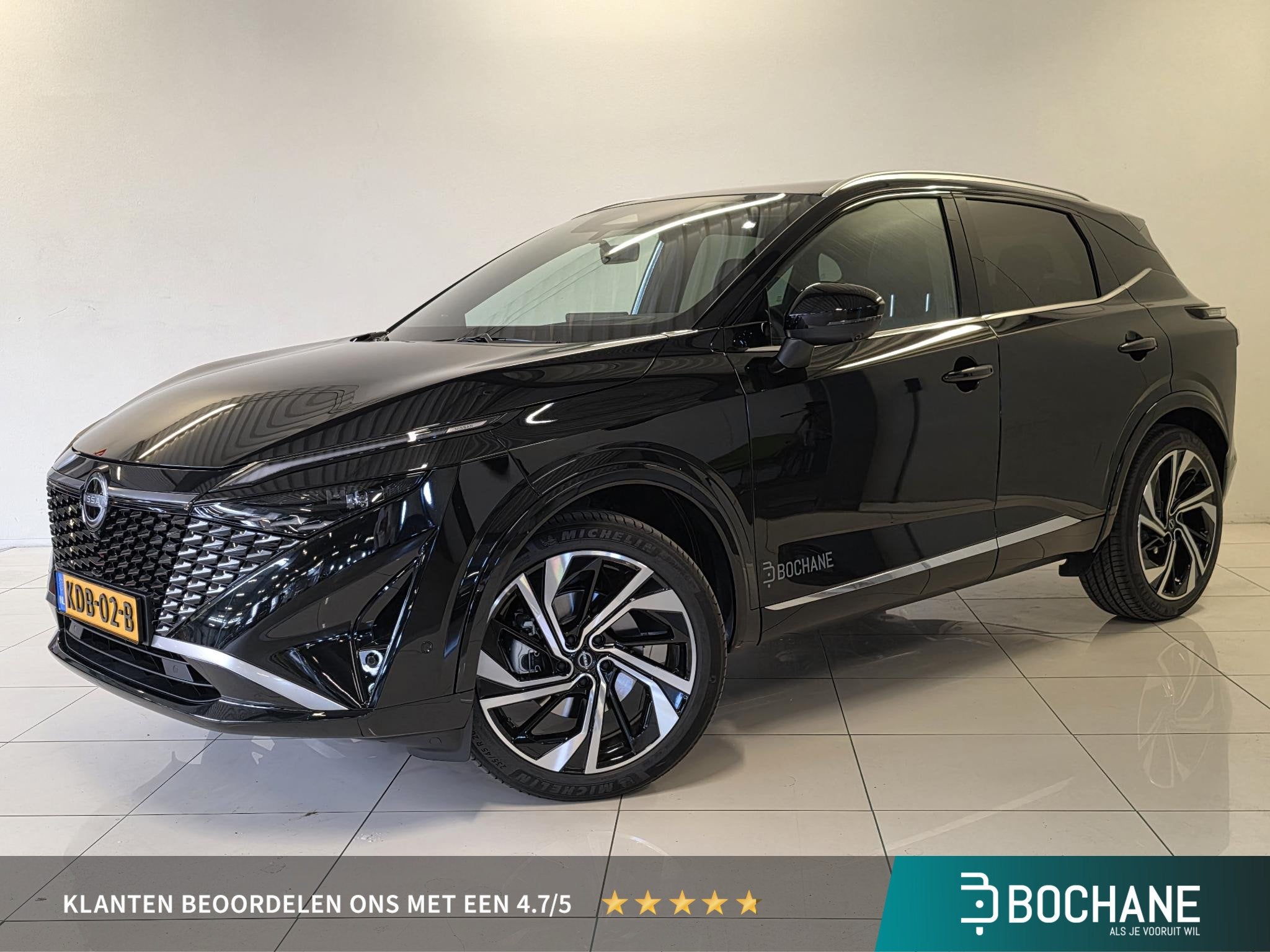 Nissan Qashqai 1.5 e-Power Tekna Plus | Panoramdak | 360º C, 1498 cc, Zwart, Automatische klimaatregeling, Hybride Elektrisch/Benzine