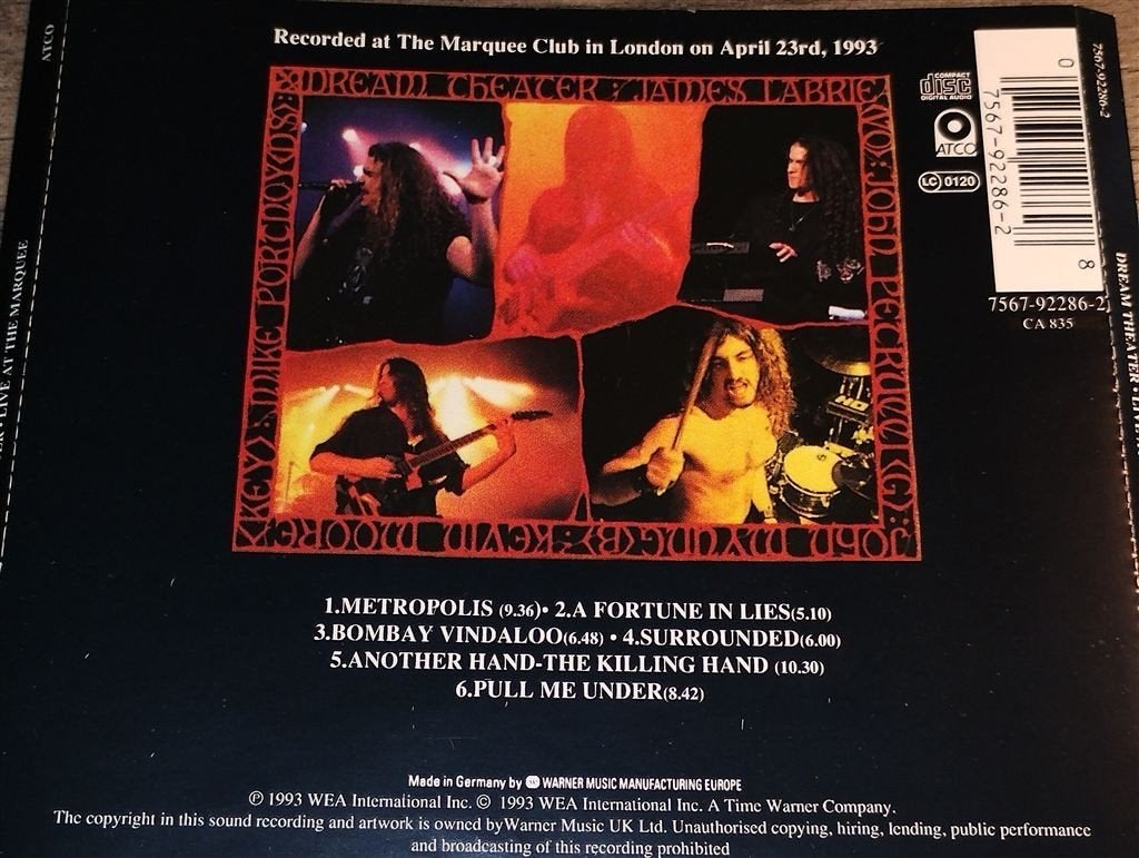 Dream Theater - Live At The Marquee, Ophalen of Verzenden, Zo goed als nieuw