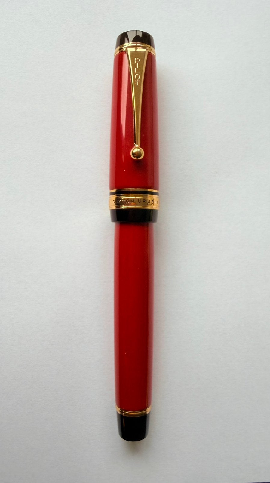 Pilot Custom Urushi  met 18k gouden FM-penpunt #30, Verzamelen, Pennenverzamelingen, Met doosje, Zo goed als nieuw, Vulpen, Ophalen