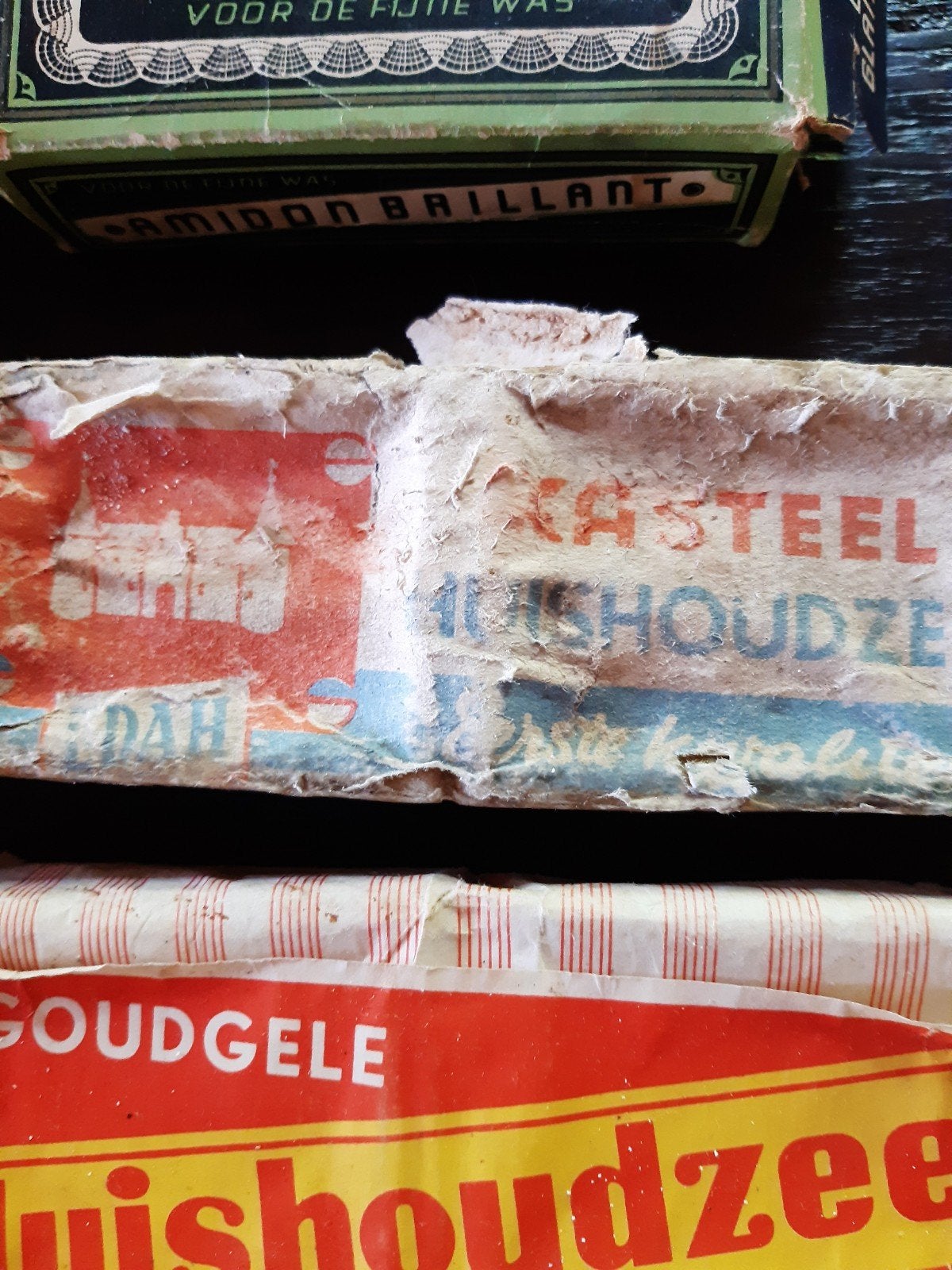 9 stuks brocante verpakkingen waspoeder, Verzamelen, Ophalen of Verzenden, Gebruikt