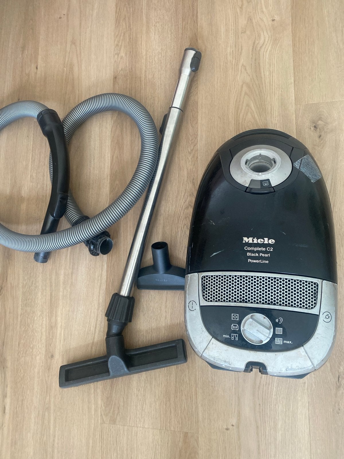 Miele C2 Black Pearl PowerLine stofzuiger, Witgoed en Apparatuur, Stofzuigers, Gebruikt, Sledestofzuiger, Miele, 1600 tot 2000 watt