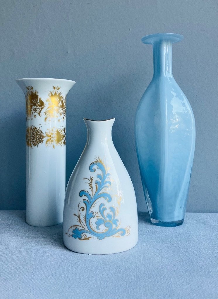 Porsgrund Rosenthal Bjorn Wiinblad vintage vazen porselein, Ophalen of Verzenden