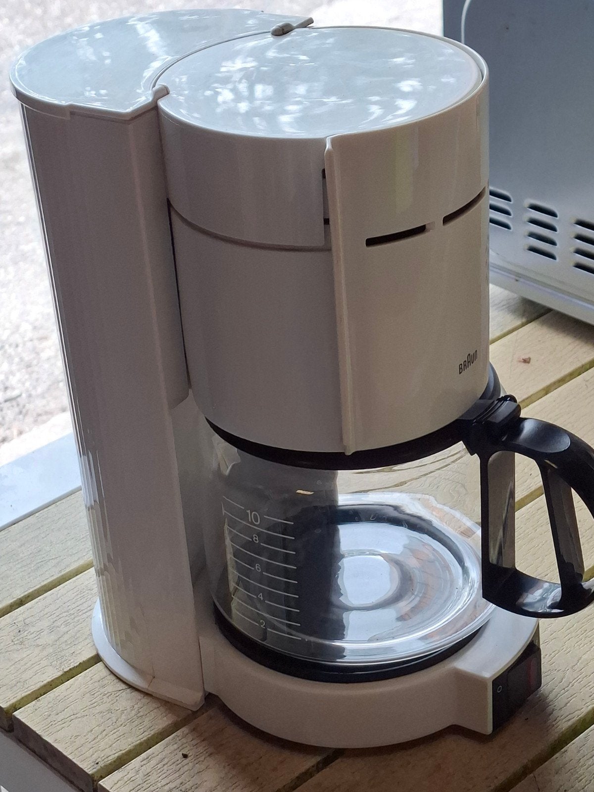 Braun koffiezetapparaat - Wit, 10 kopjes, Ophalen, Gebruikt, 10 kopjes of meer, Koffiemachine
