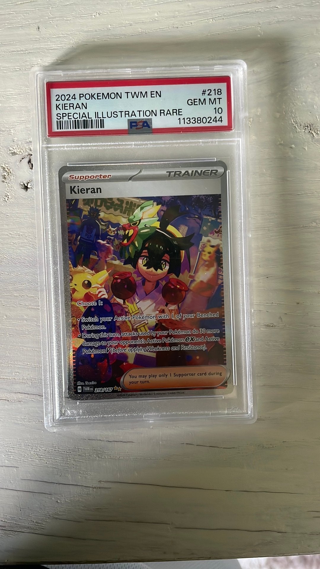 Kieran PSA  10, Hobby en Vrije tijd, Verzamelkaartspellen | Yu-gi-Oh!, Ophalen, Nieuw, Losse kaart