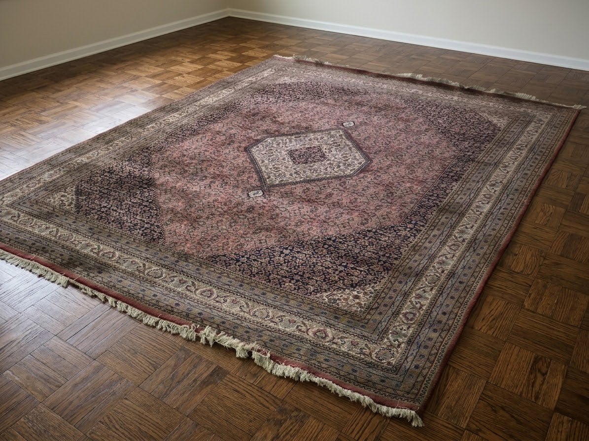 Handgeknoopt Perzisch tapijt 214x257 cm, Ophalen, Gebruikt, 200 cm of meer, 200 cm of meer