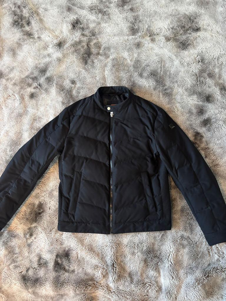 Hugo Boss orange jas, Kleding | Heren, Jassen | Winter, Ophalen of Verzenden, Gedragen, Maat 48/50 (M), Zwart