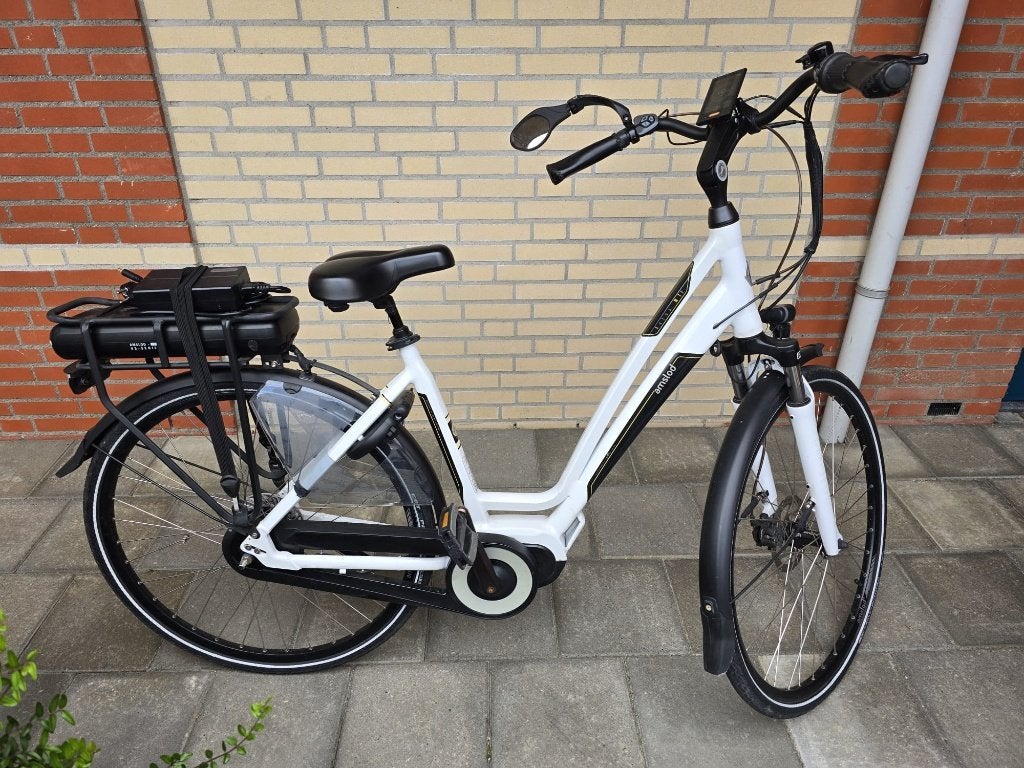 Amslod Aston MTX-600 elektrische damesfiets, Gebruikt, 51 tot 55 cm, 50 km per accu of meer, Ophalen