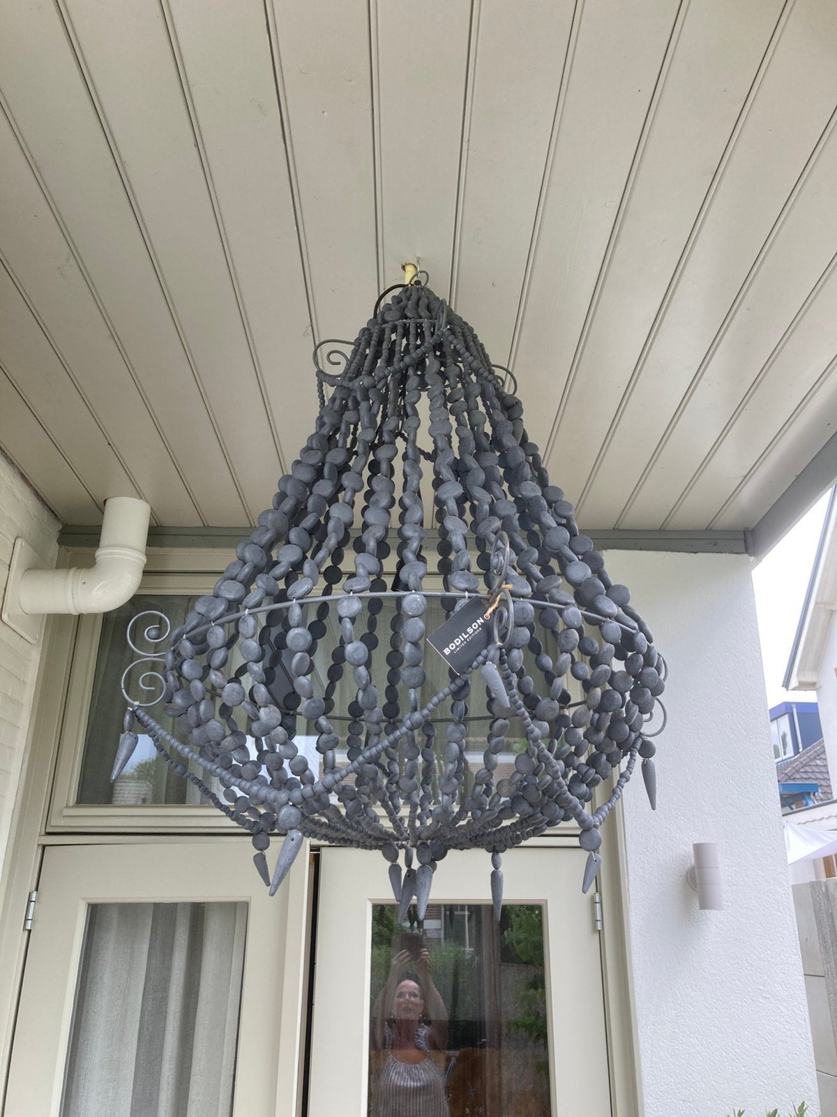 Ibiza boho Bodilson kroonluchter XXL, Huis en Inrichting, Ophalen, Gebruikt, Hout, Boho/Ibiza/India/Hip