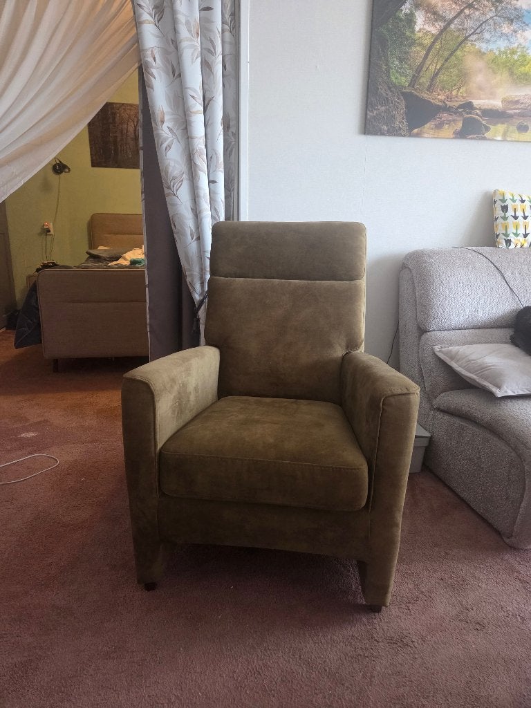 Fauteuils Groen Velvet, Huis en Inrichting, Fauteuils, Minder dan 75 cm, Nieuw, Ophalen of Verzenden, 50 tot 75 cm