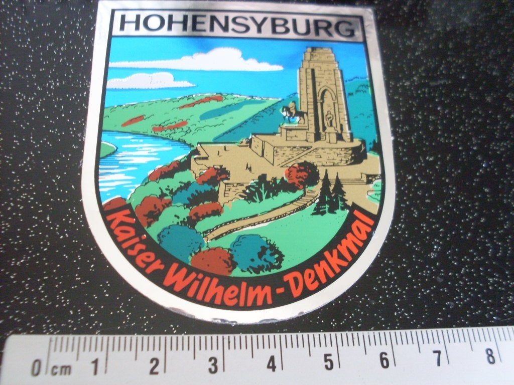 folie sticker hohensyburg kaiser wilhelm-denkmal, Verzenden, Zo goed als nieuw, Overige typen