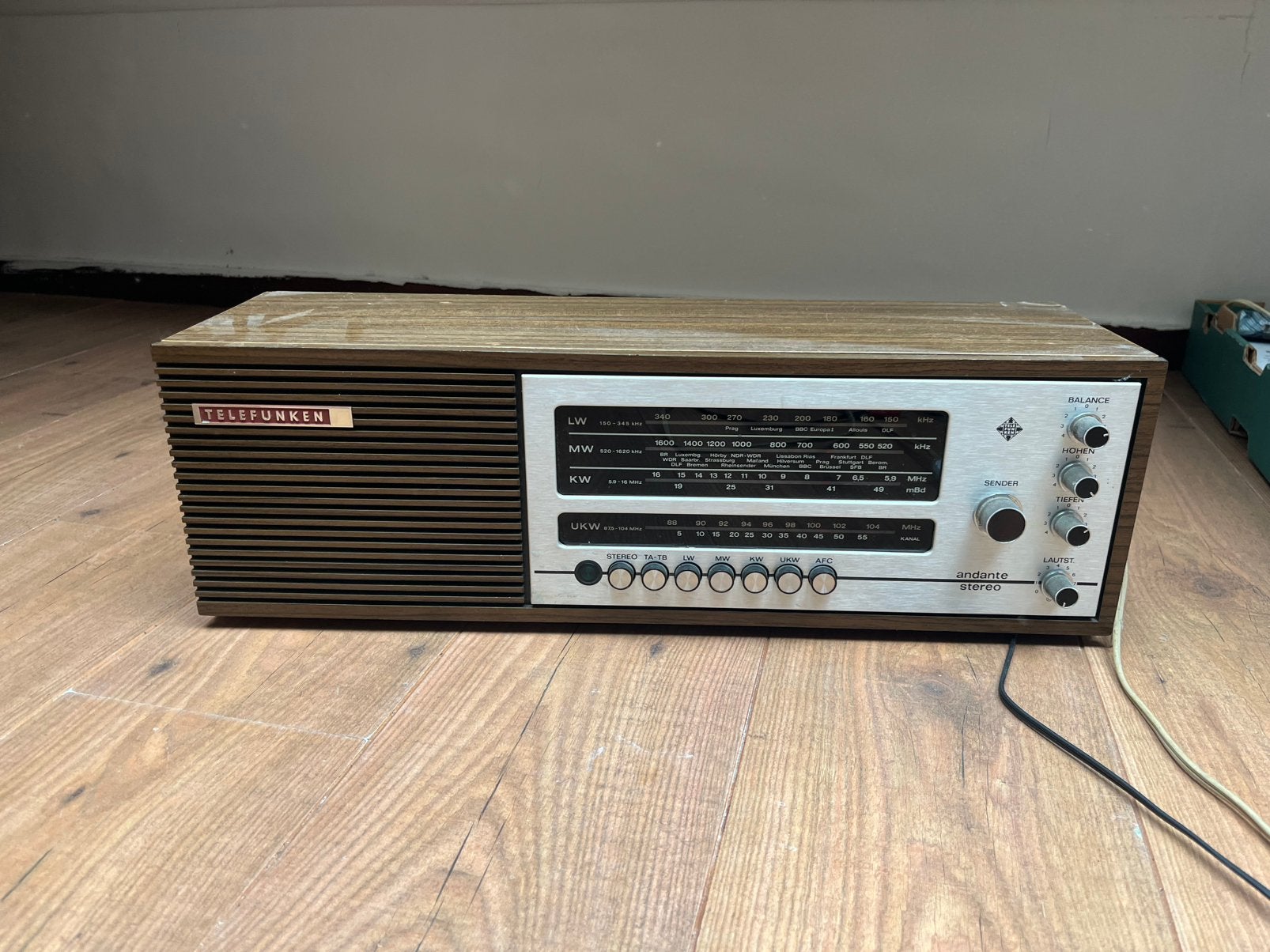 Telefunken retro radio | werkt nog!, Ophalen, Zo goed als nieuw