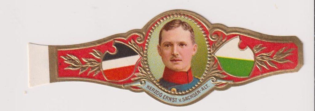 sigarenbanden - ERNST V. SACHSEN-ALT, Verzamelen, Rookartikelen, Aanstekers en Luciferdoosjes, Ophalen of Verzenden, Zo goed als nieuw
