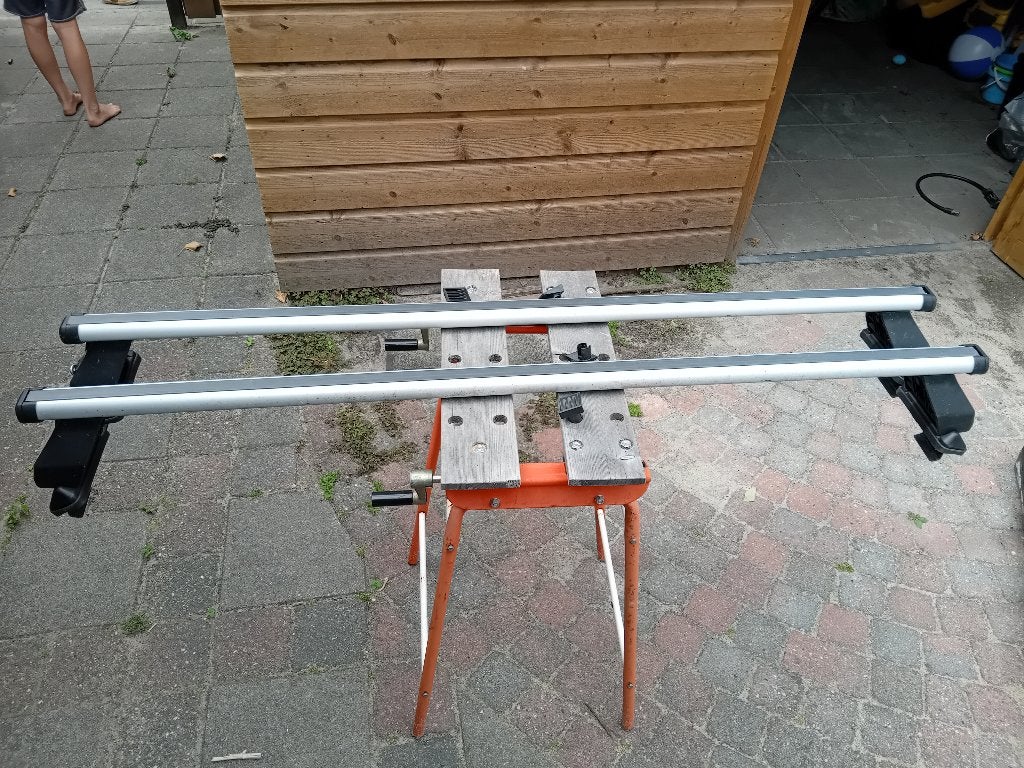 Dakdrager Menabo Tema, glad dak, Auto diversen, Dakdragers, Ophalen, Zo goed als nieuw