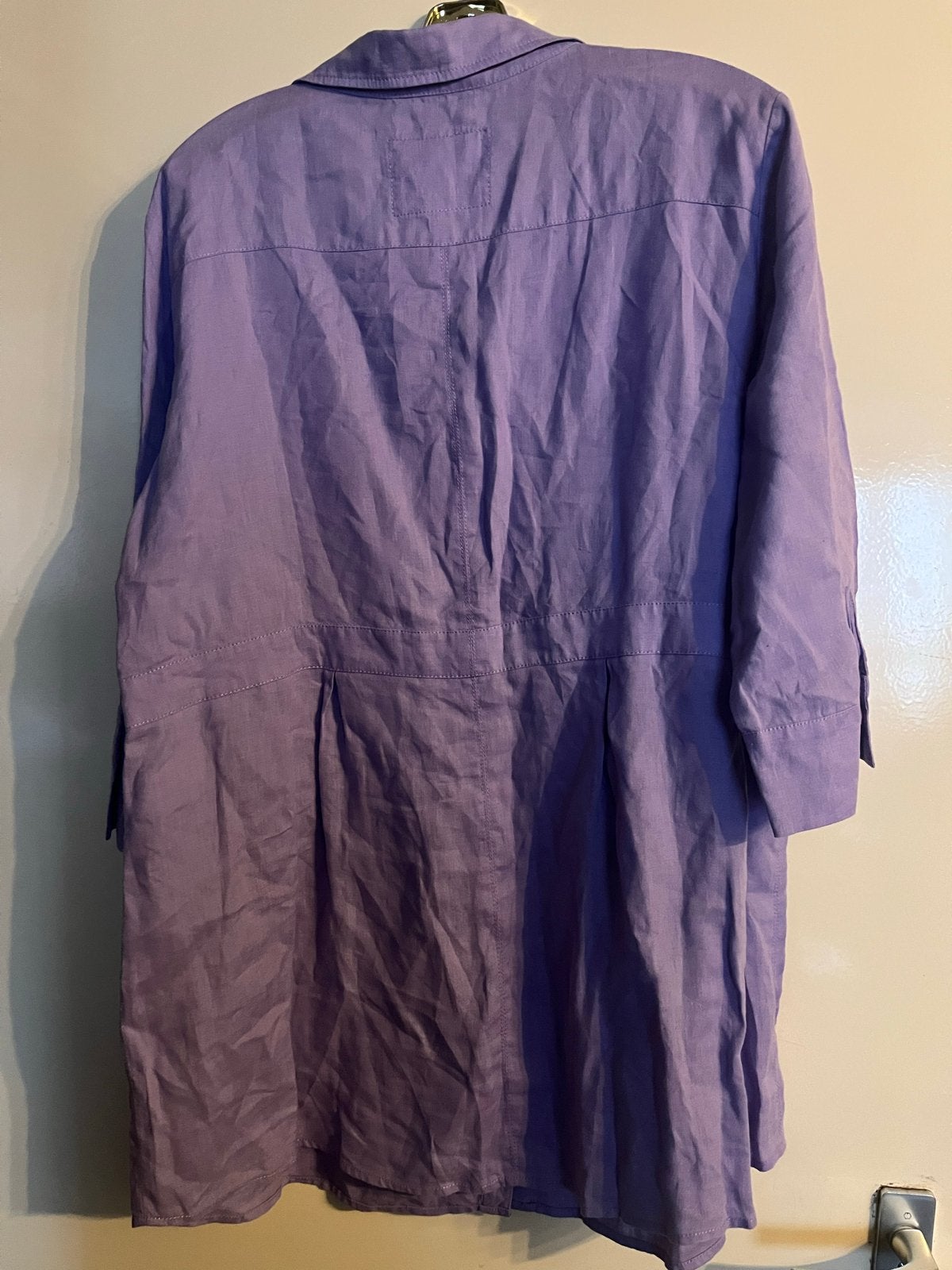 Lila linnen tuniekjurk van Betty Barclay,maat XL(46), Paars, Maat 42/44 (L), Ophalen of Verzenden, Zo goed als nieuw