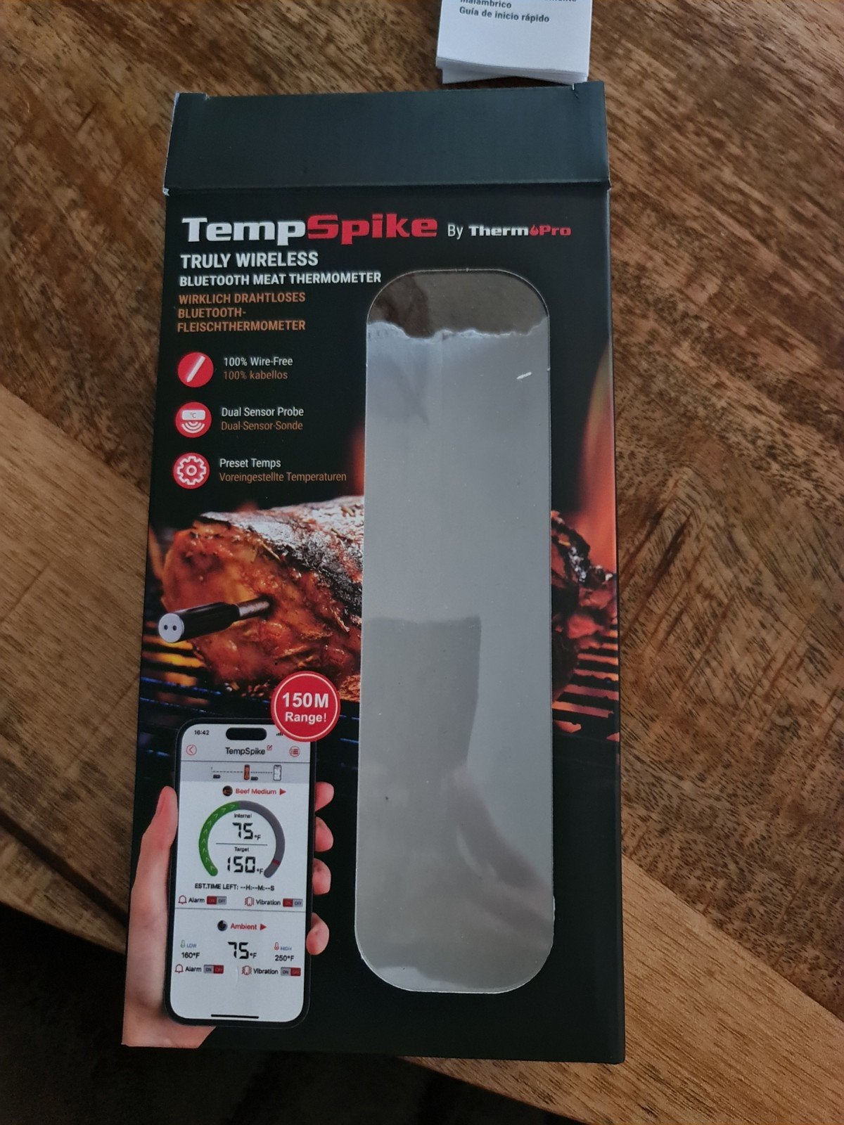 Draadloze thermo meter voor de bbq., Tuin en Terras, Ophalen of Verzenden, Nieuw