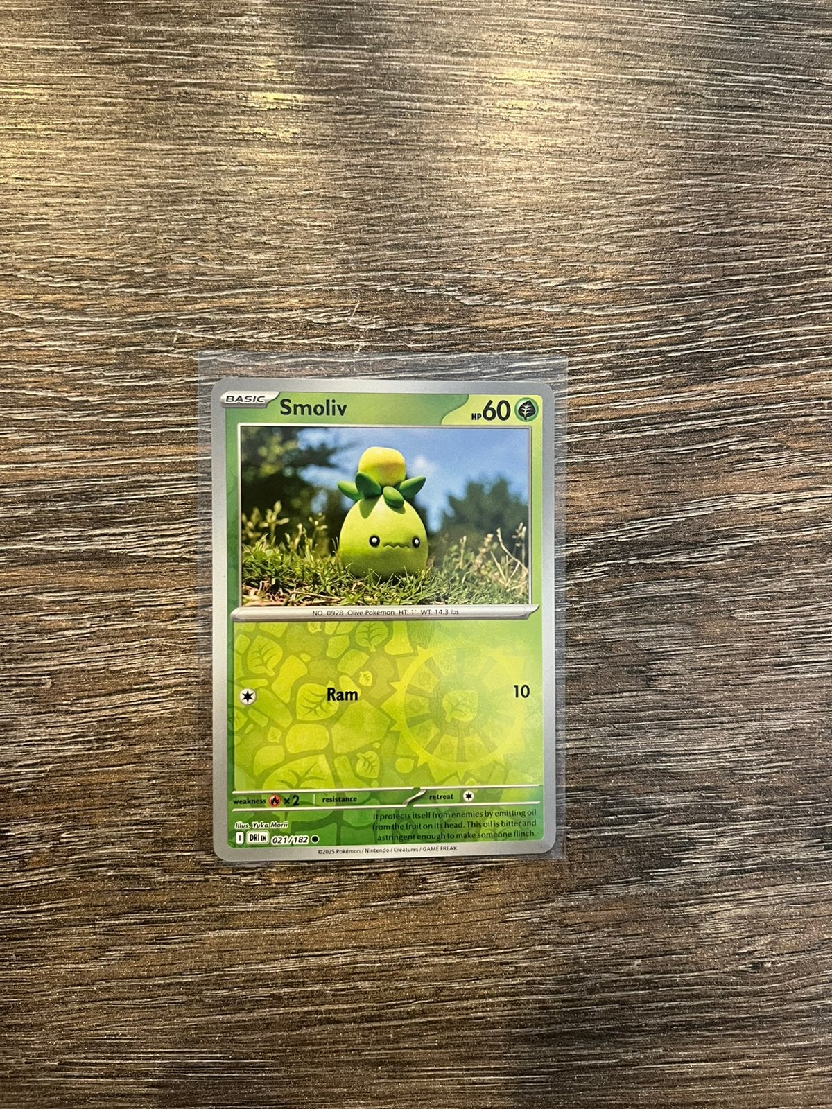 Smoliv DRI 021/182 reverse holo, Ophalen of Verzenden, Zo goed als nieuw