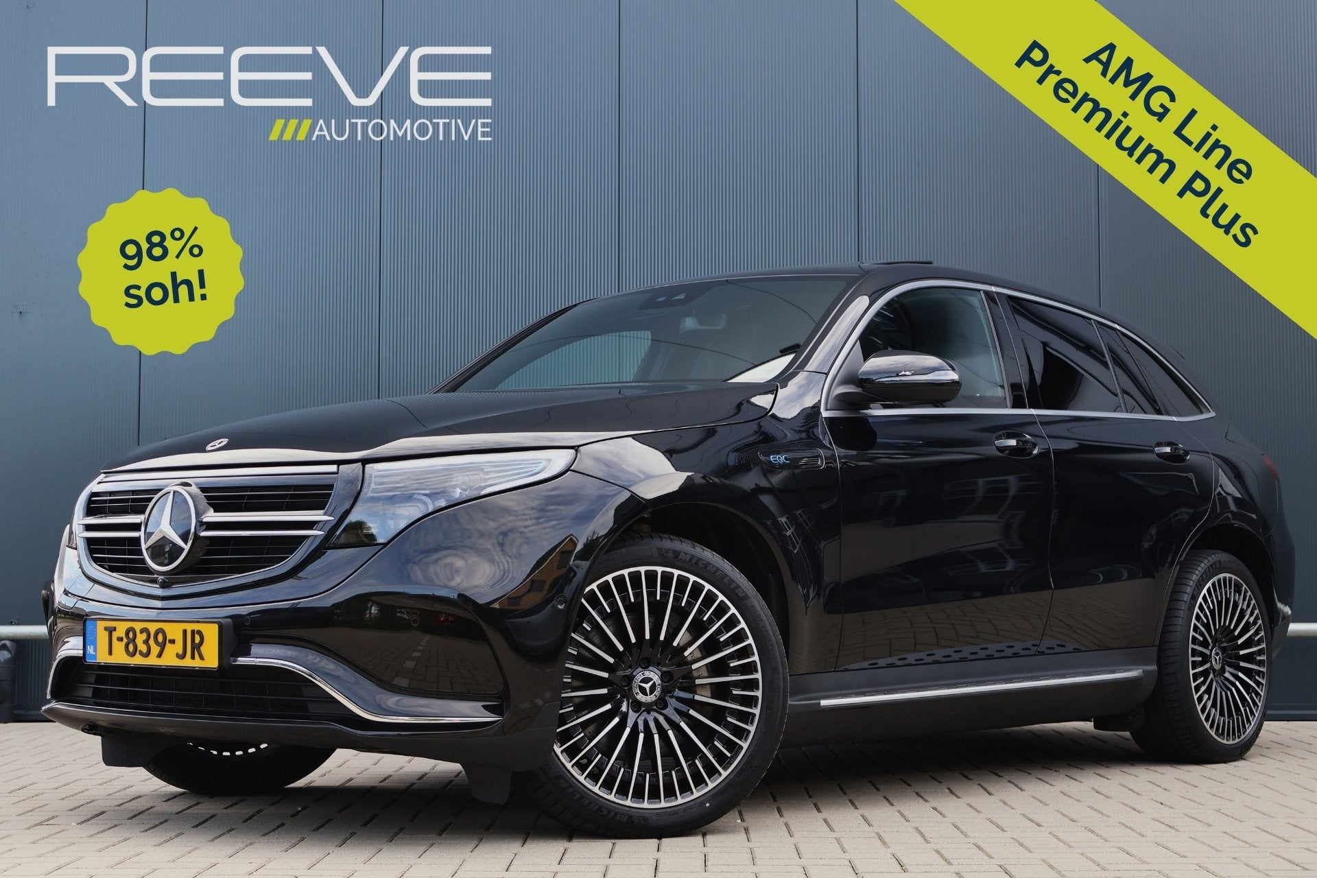 Mercedes-Benz EQC 400 4MATIC AMG Line Premium Plus 80 kWh 98, Automaat, Zwart, Vierwielaandrijving, 408 pk