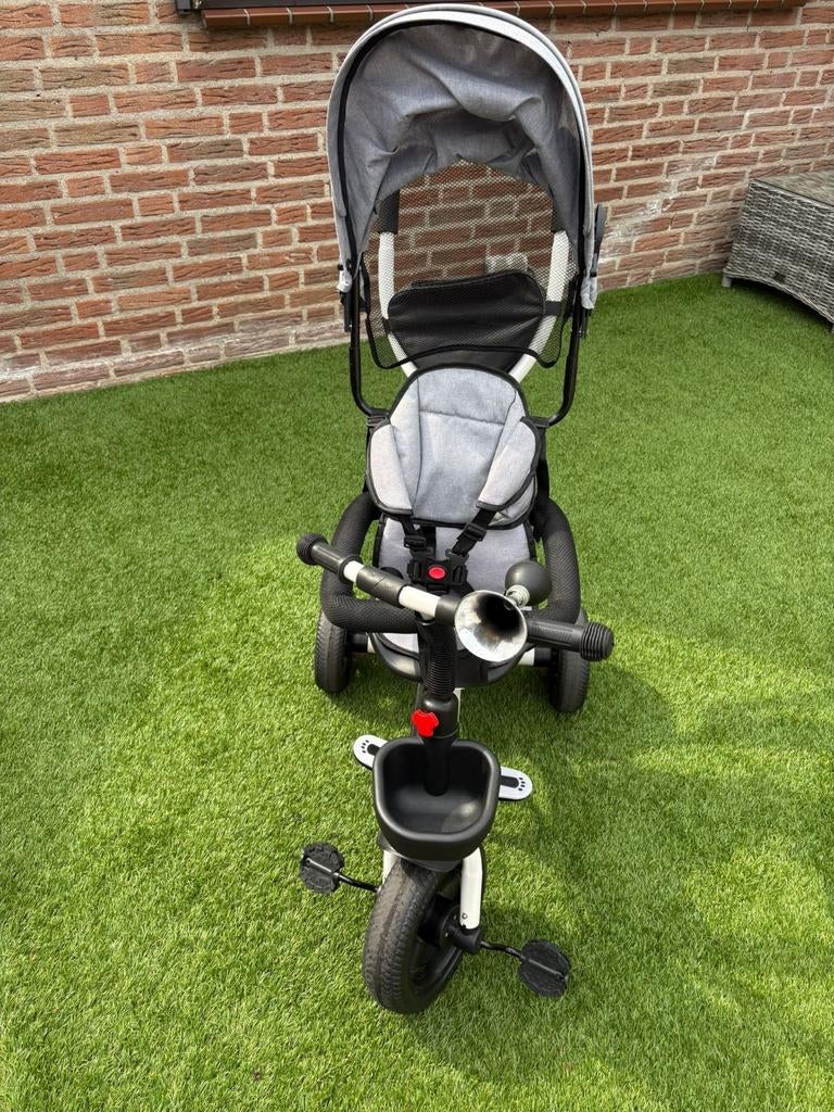 Ecotoys 3-wieler fiets met duwstang en zonnekap, Ophalen, Gebruikt, Ecotoys
