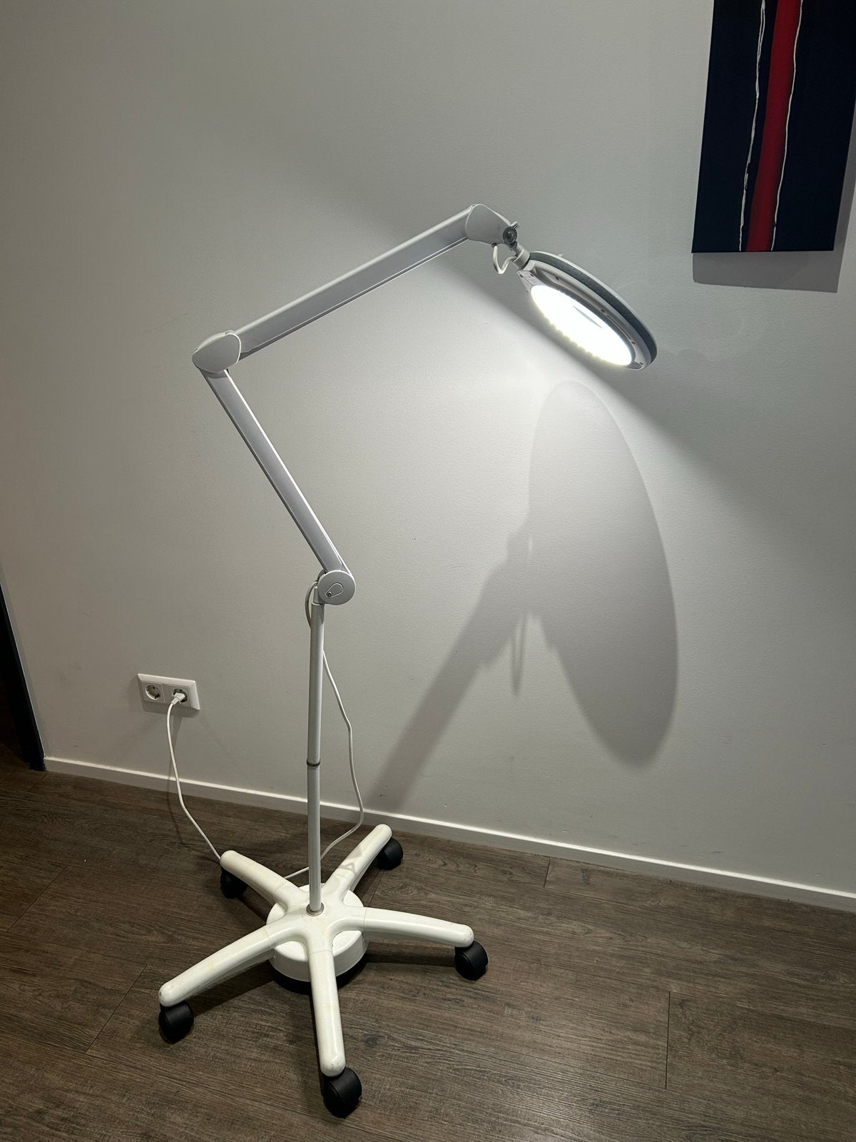 Professionele loeplamp voor pedicure/schoonheidsspecialiste, Ophalen, Zo goed als nieuw, Loeplamp