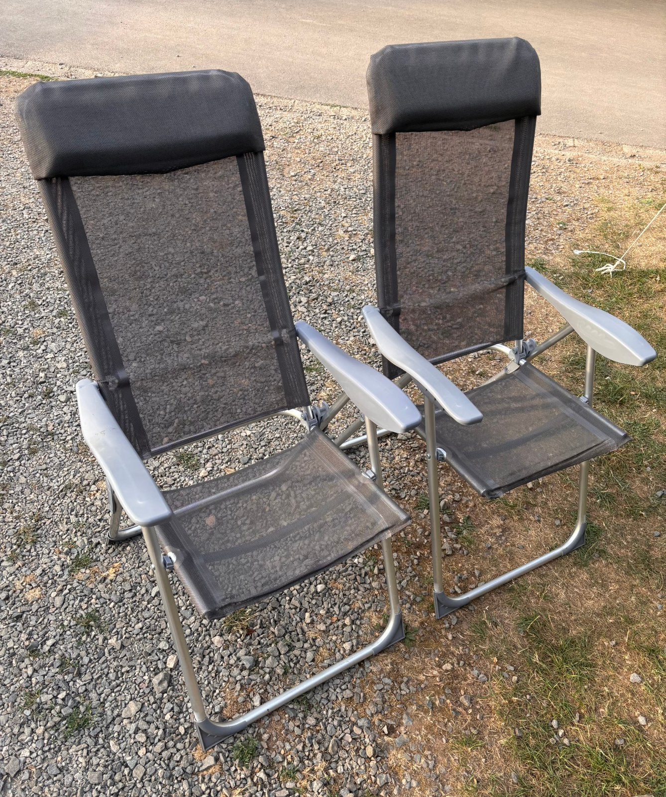 2 camping stoelen Obelink, Caravans en Kamperen, Ophalen, Zo goed als nieuw, Campingstoel
