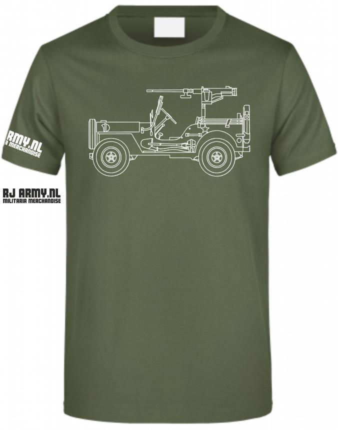 ww2 Willys M38a1 .50 CAL Browning, Ophalen of Verzenden, Overige soorten, Overige gebieden, Kleding of Schoenen