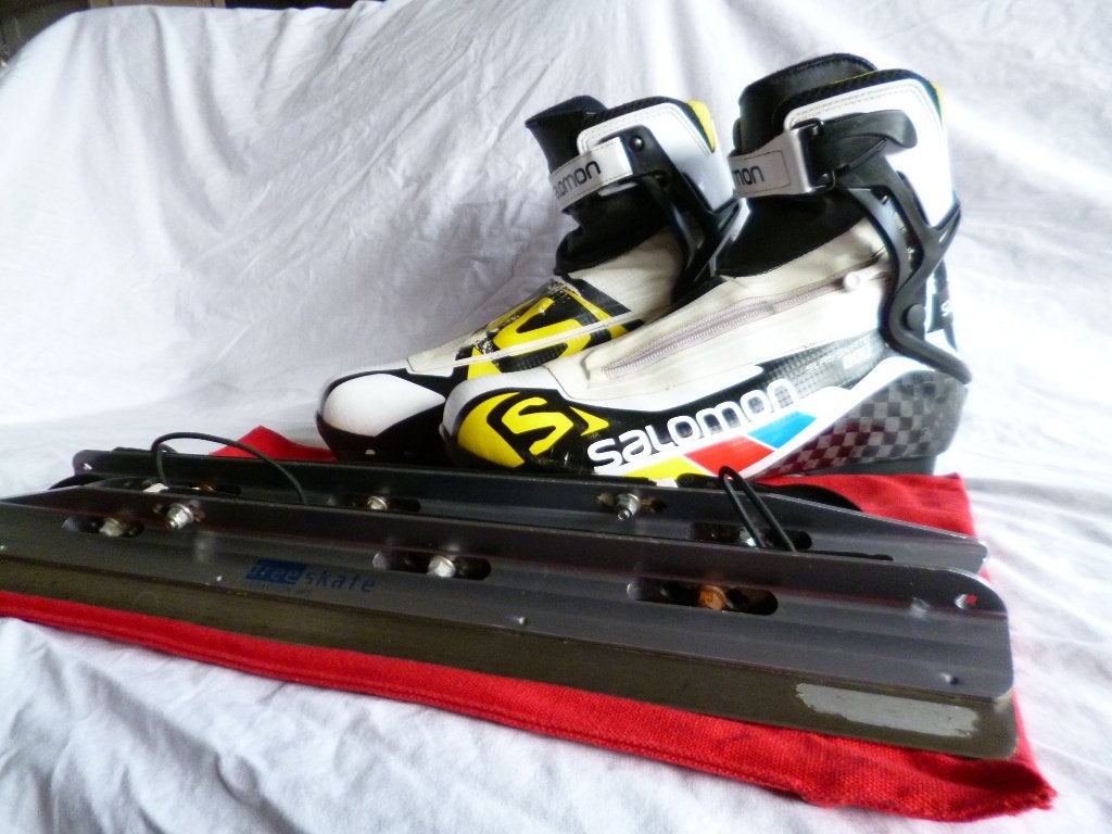 Salomon schaatsen. (42), Overige merken, Klapschaats, Gebruikt, Ophalen of Verzenden