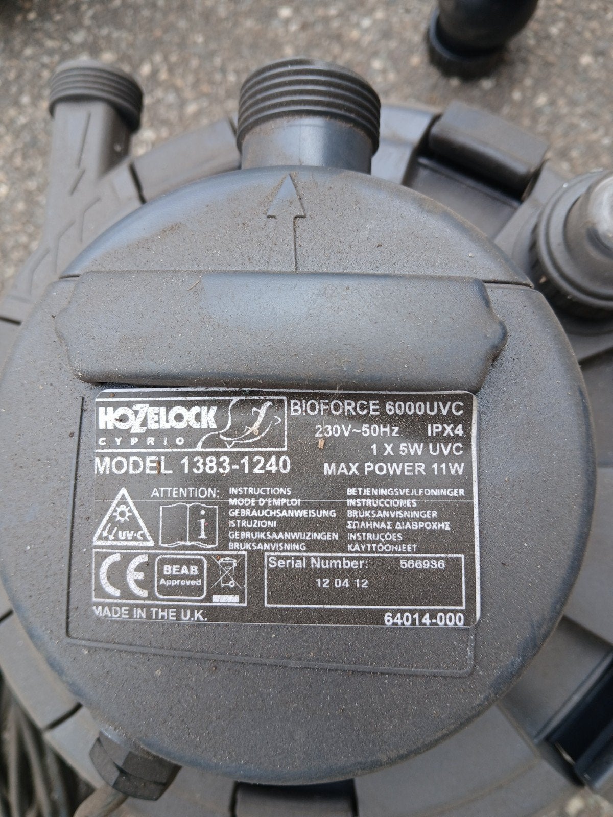 Hozelock Bioforce 6000UVC Vijverfilter - Compleet Systeem, Ophalen, Nieuw, Vijverfilter