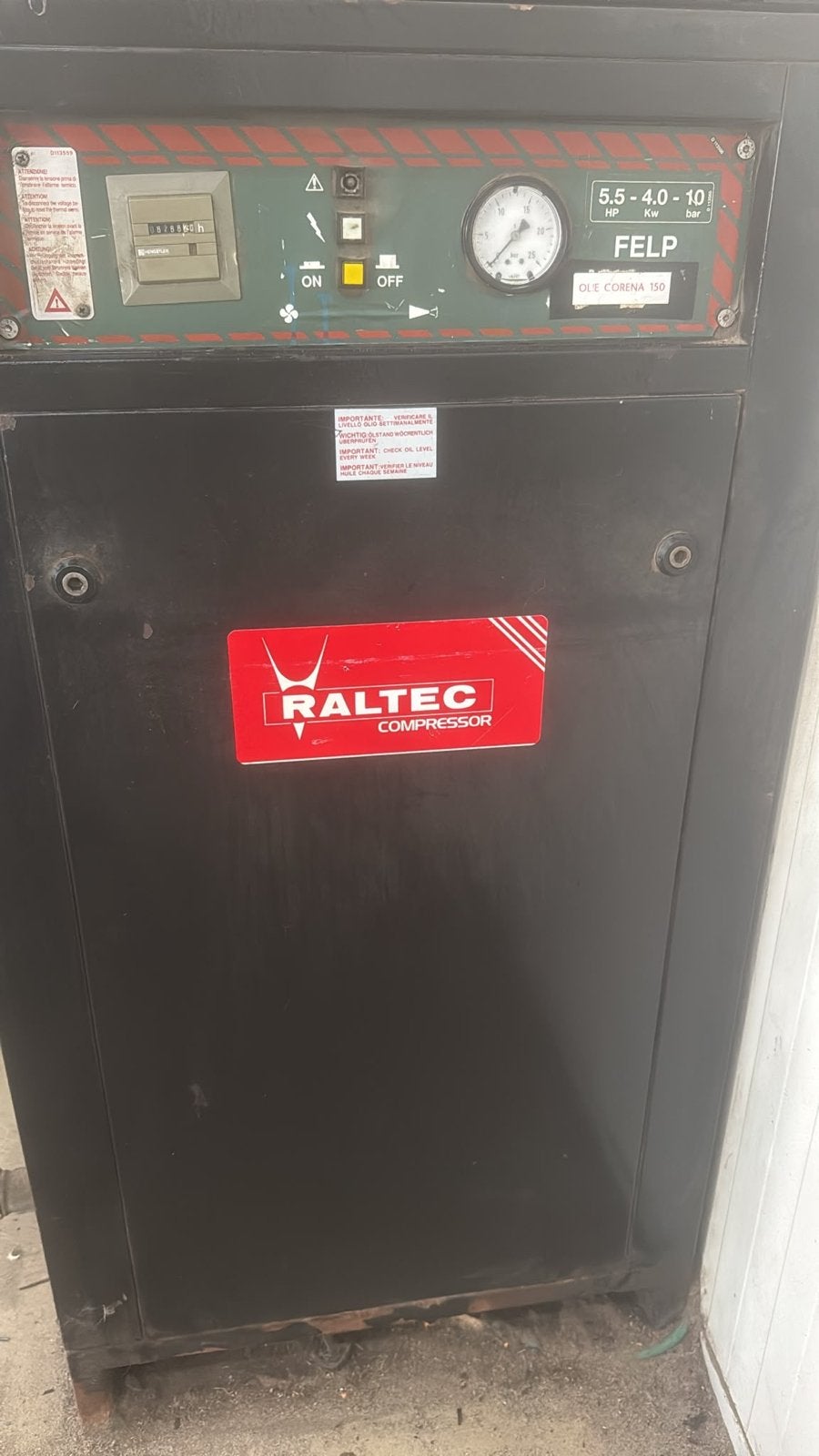 Felp Raltec Compressor met drukvat, Gebruikt, Ophalen of Verzenden, 200 tot 400 liter/min, 10 bar of meer