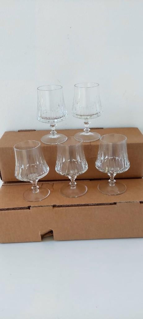 5 Signora cognac glazen, gemaakt van kristal glas., Glas of Glazen, Eu, Eu, Ophalen of Verzenden