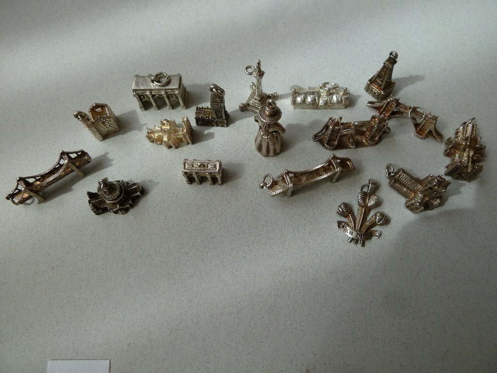 Diverse oude bedels zilver Engeland London, Verzenden, Zilver, Overige typen