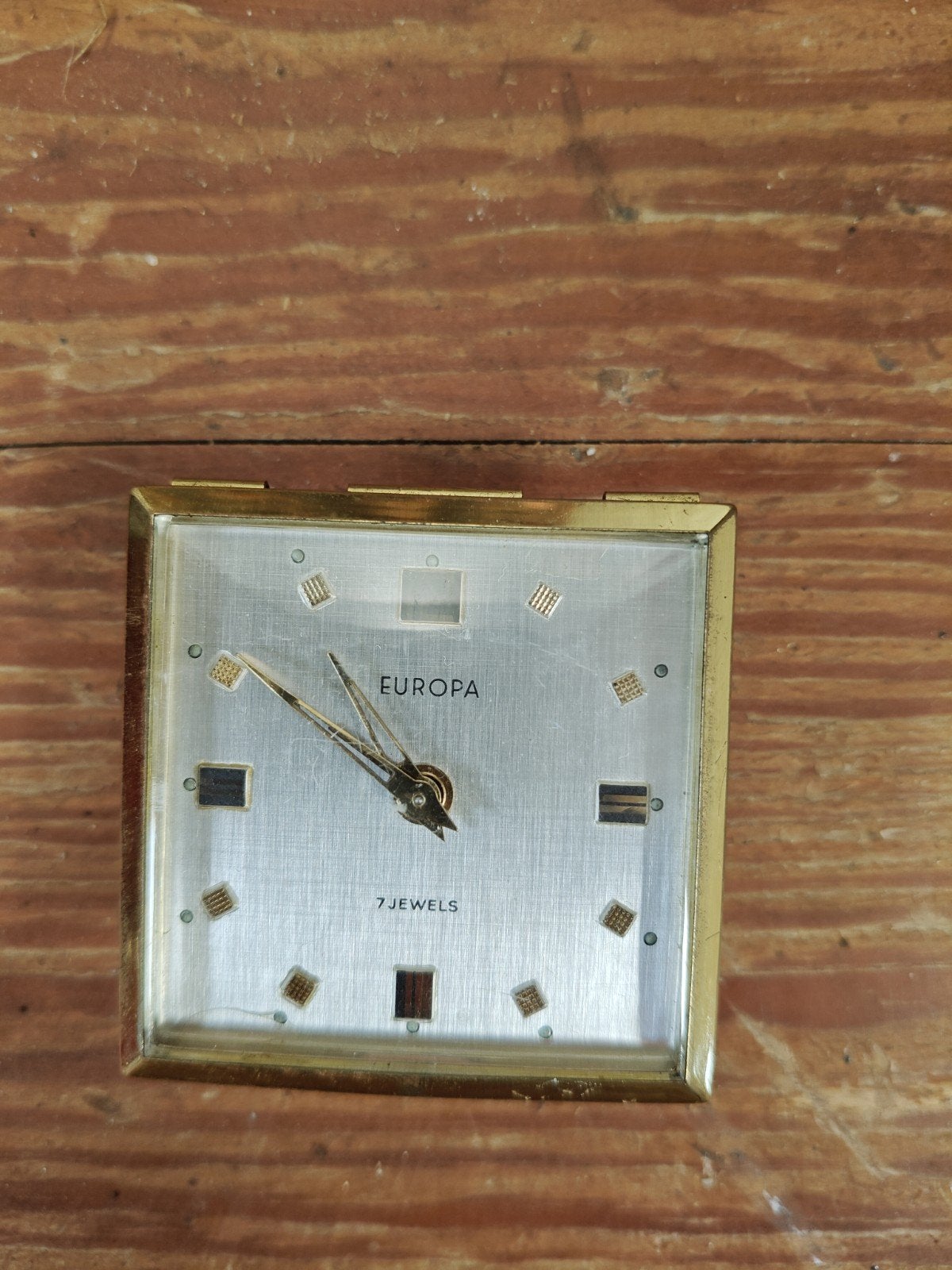 Vintage Europa 7 Jewels reiswekker, Antiek en Kunst, Ophalen