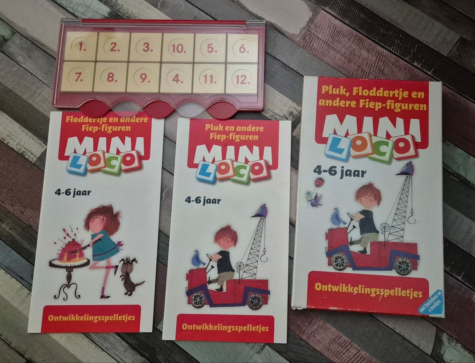 Mini Loco Spellen en 7 Boekjes - Educatief Speelgoed, Ophalen of Verzenden, Gebruikt, Bouwen