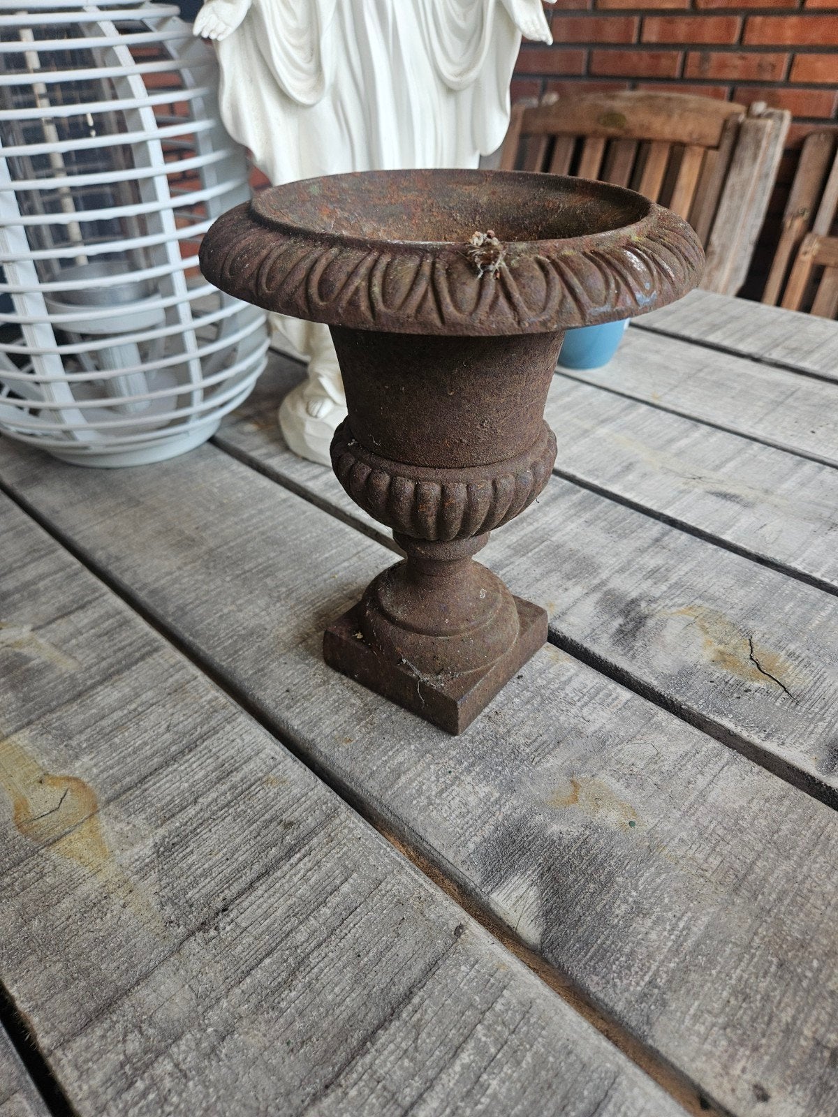 Antieke gietijzeren urn - Decoratieve vaas, Ophalen