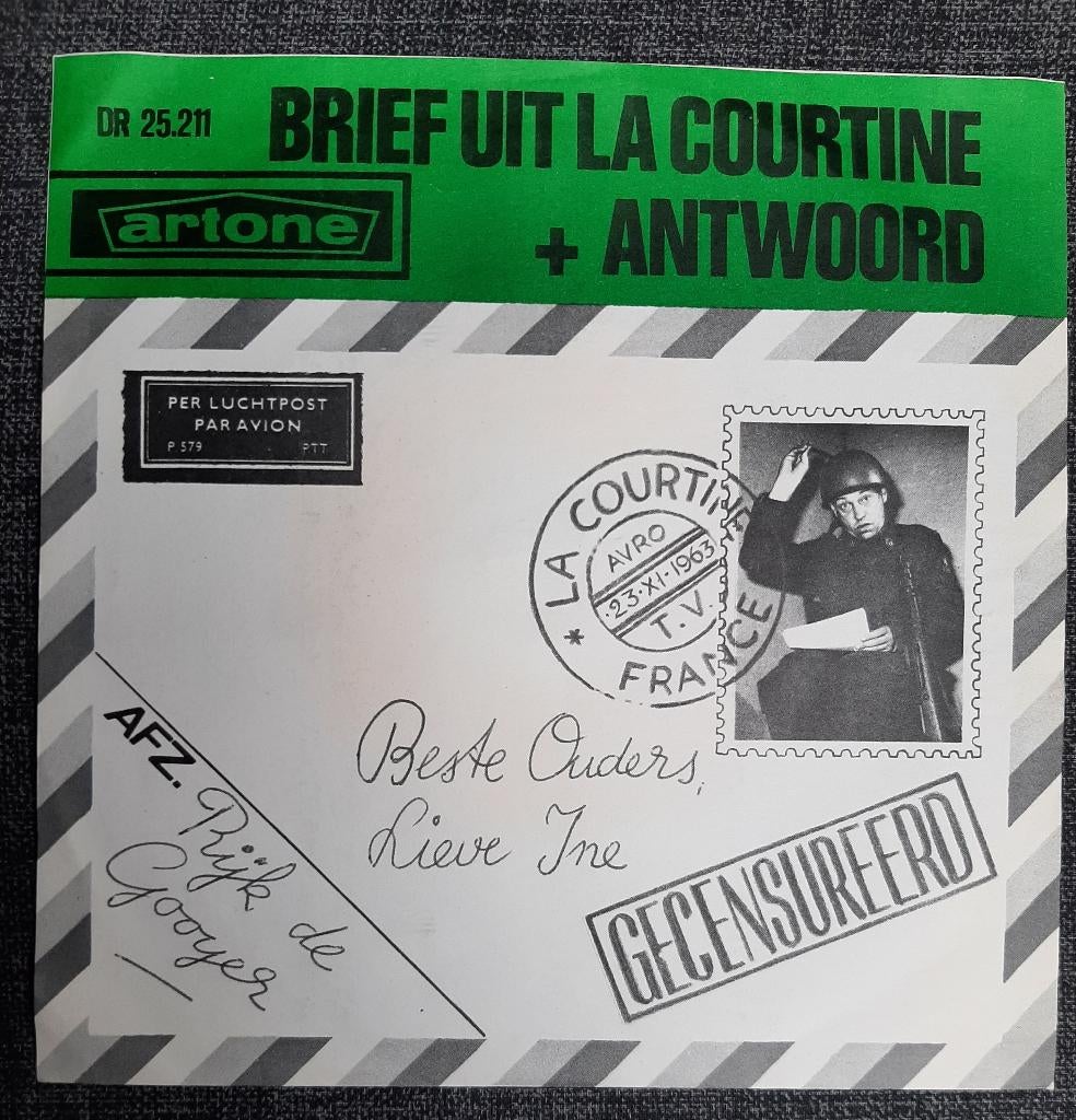 Rijk de Gooyer – Brief Uit La Courtine + Antwoord, Cd's en Dvd's, Vinyl Singles, Gebruikt, Pop, Ophalen of Verzenden