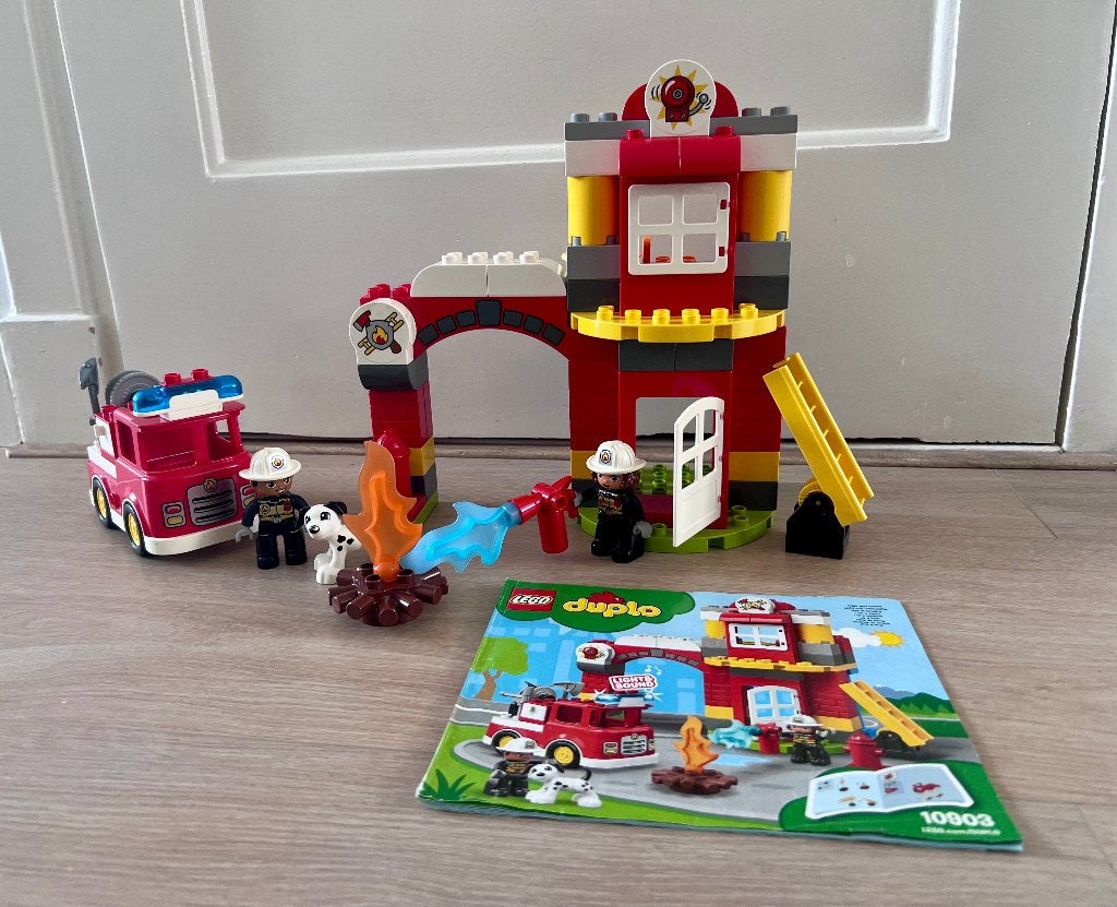 Duplo 10903 Brandweerkazerne, Kinderen en Baby's, Ophalen, Gebruikt, Compleet, Duplo