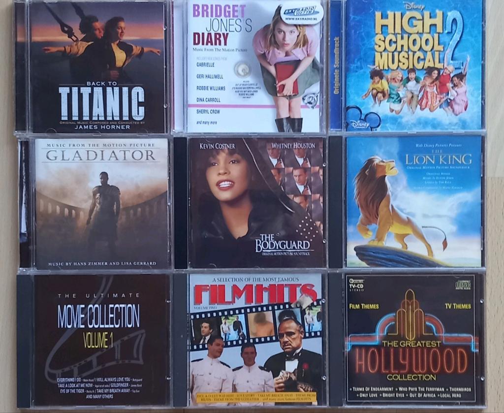 Diverse cd's filmmuziek en musicals, Ophalen of Verzenden, Gebruikt