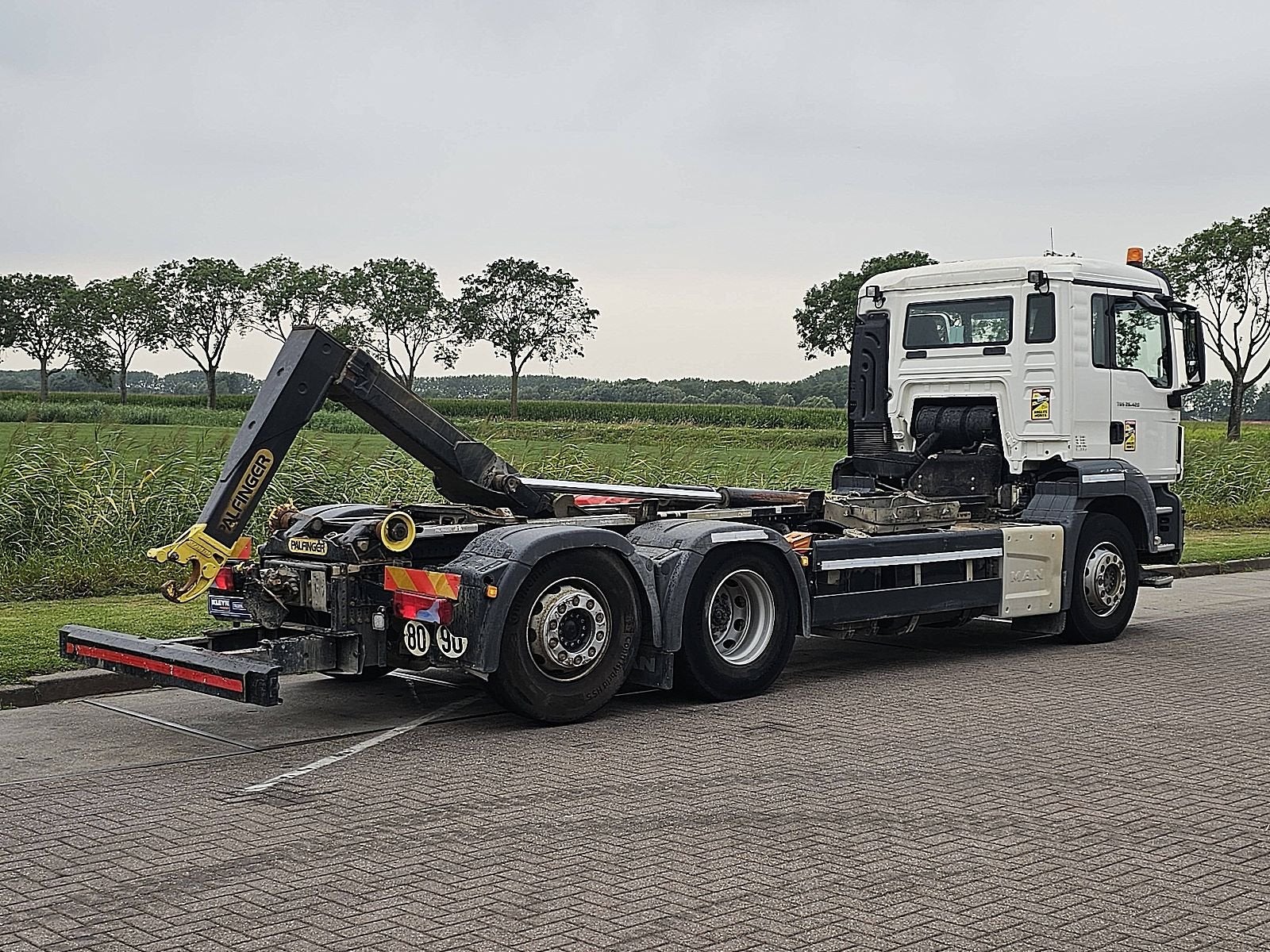 M.A.N. 26.420 TGS palfinger hooklift, Auto's, Automaat, Euro 6, MAN, Wit