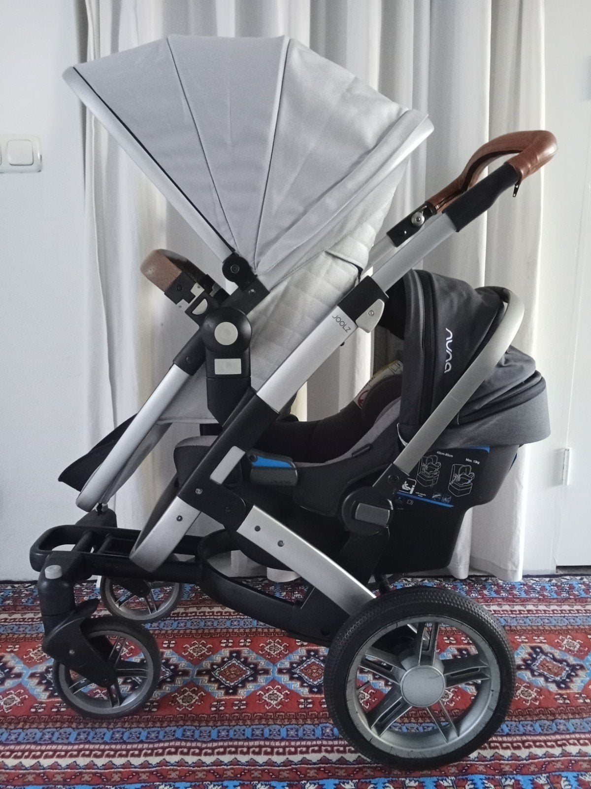 €445 COMPLETE JOOLZ GEO 3in1/ DUO/ ACCESSOIRES & GEREINIGD!, Ophalen of Verzenden, Combiwagen, Overige merken, Verstelbare duwstang