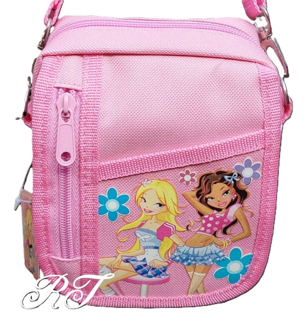 Leuke roze schoudertas voor meisjes met poppenprint., Ophalen of Verzenden, Nieuw, Roze, Overige merken