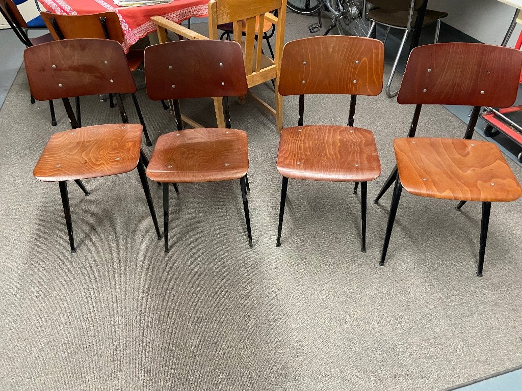 Galvanitas stoelen, Huis en Inrichting, Ophalen, Gebruikt, Bruin, Vier