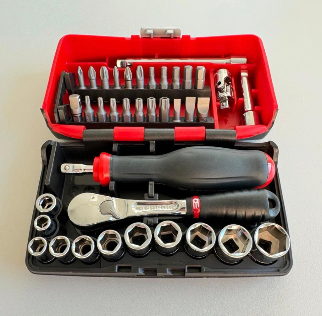 Facom R.181NANO 1/4 Ratel & Doppenset Gereedschap, Ophalen of Verzenden, Gebruikt