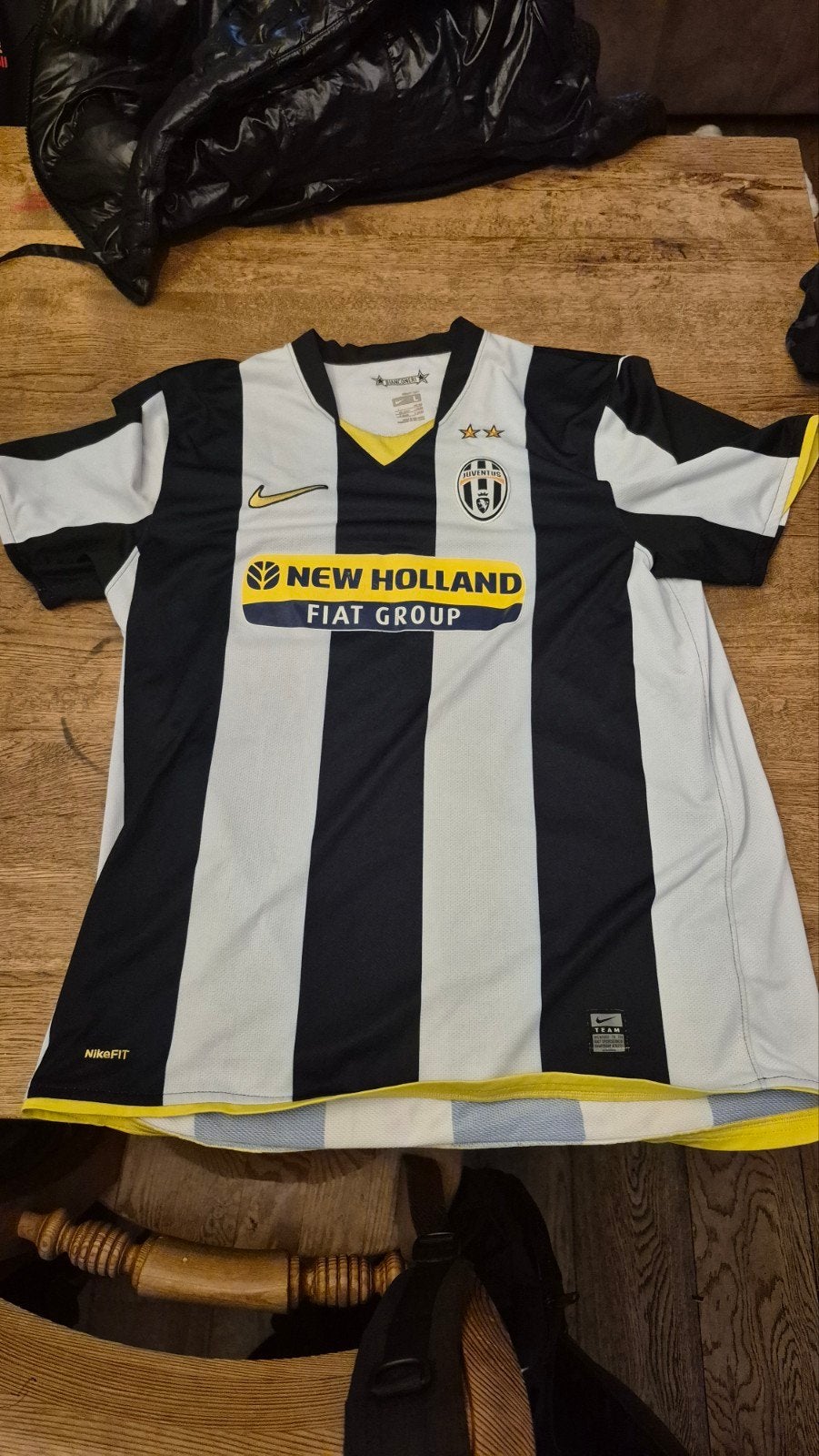 Juventus Thuisshirt NikeFitDry Maat L Zwart/Wit, Zwart, Nike, Ophalen of Verzenden, Gedragen
