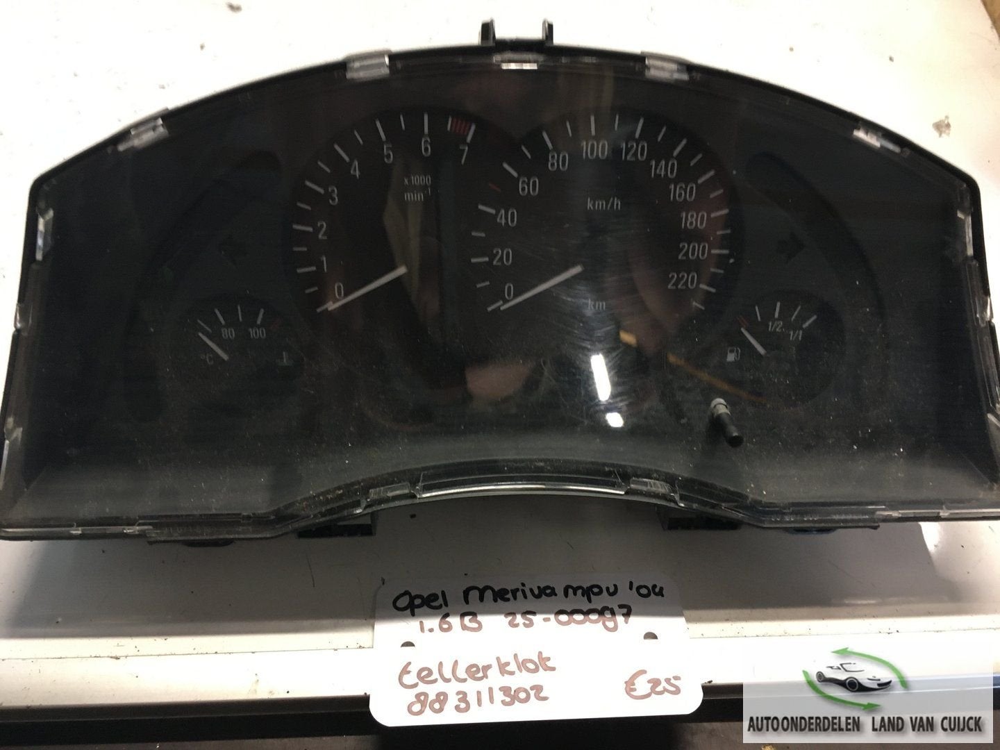 Opel Meriva 2004 1.6B 2500097  Km Tellerklok   88311302, Gebruikt, -, -, Ophalen of Verzenden