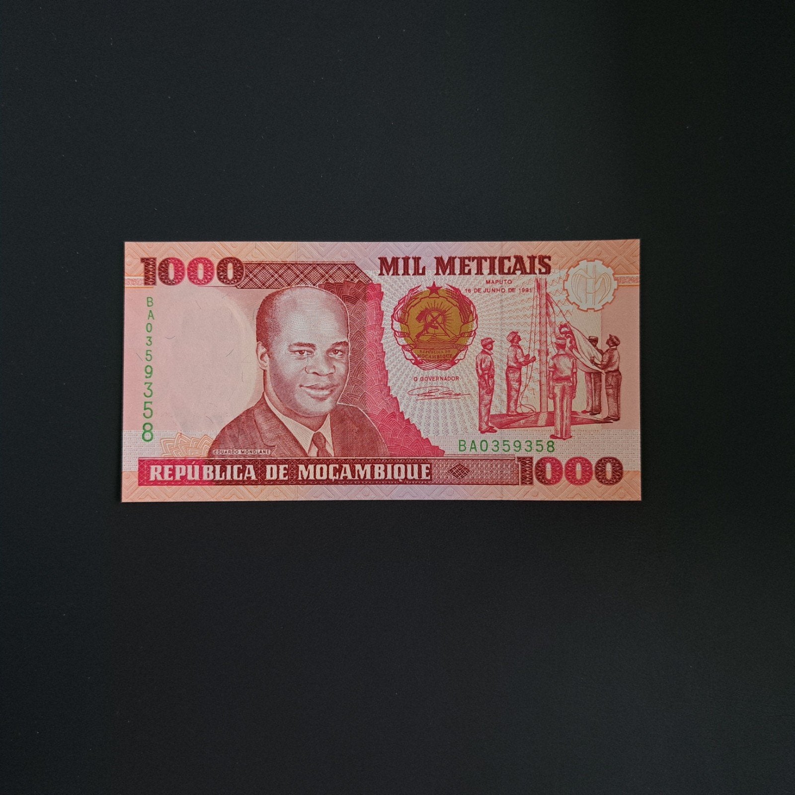 1000 meticais Mozambique #012, Postzegels en Munten, Ophalen of Verzenden, Overige landen, Los biljet