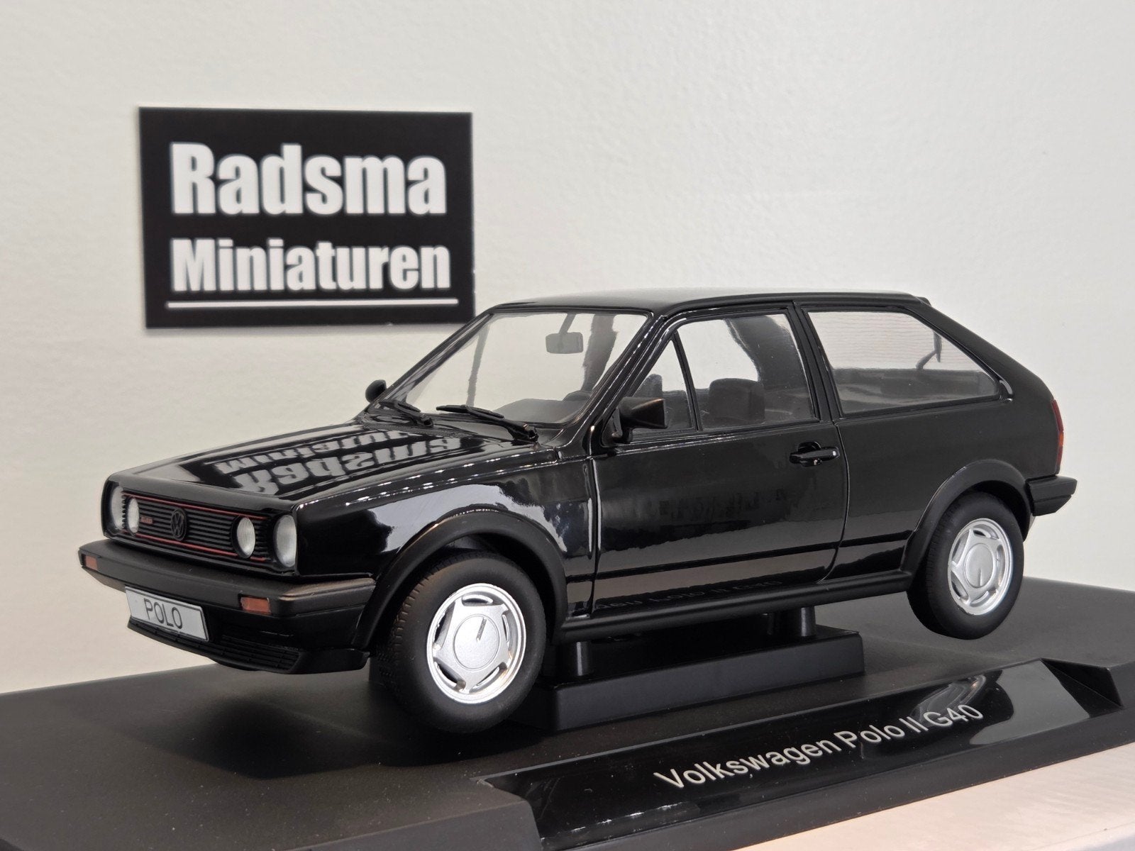 Volkswagen Polo 86C MK2 G40 - Zwart - 1:18 ModelCarGroup, Hobby en Vrije tijd, Modelauto's | 1:18, MCG, Auto, Nieuw, Ophalen of Verzenden